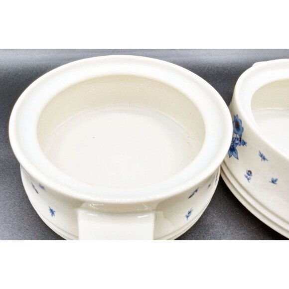 Casserole Dishes Versailles Stoneware Lids Set Floral Pattern Bake Serve Store - Picture 6 of 16